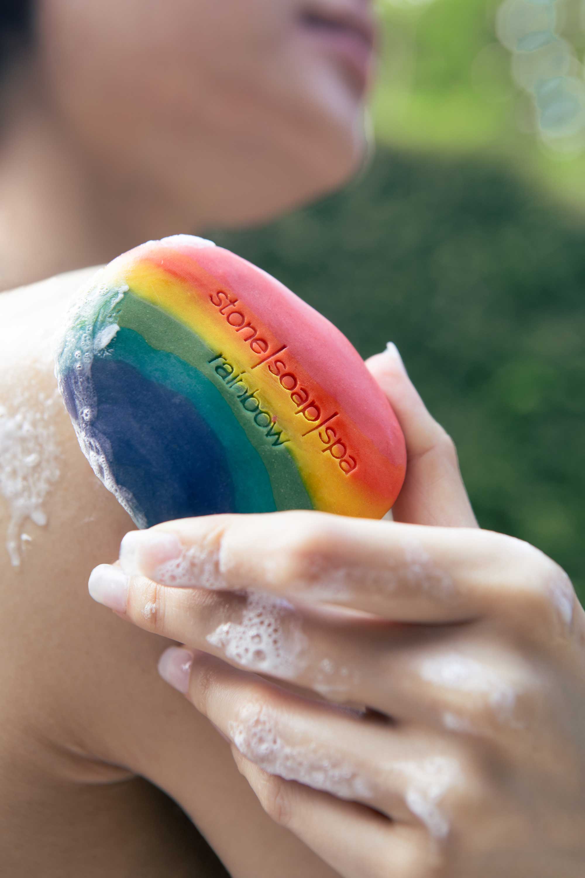 Rainbow soap